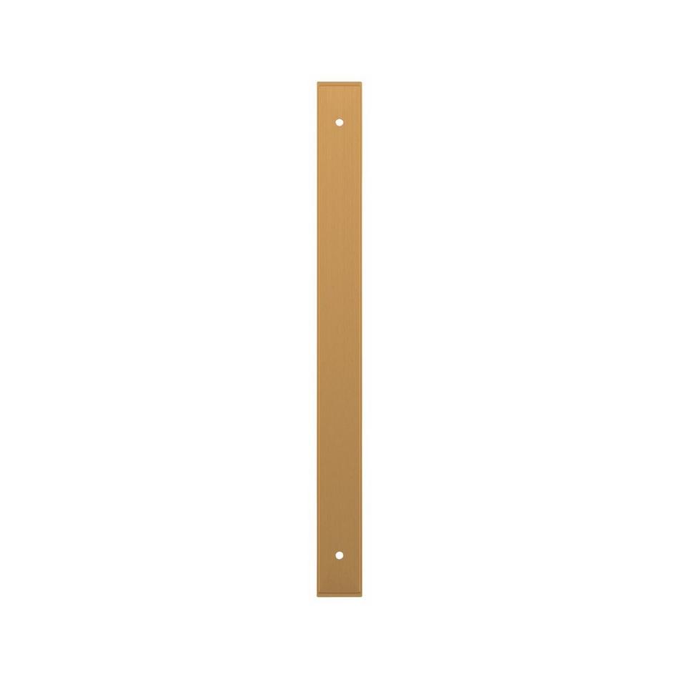 10-1/16" Traditional Oversized Cabinet Pull Backplate - Brushed Gold, , large image number 1