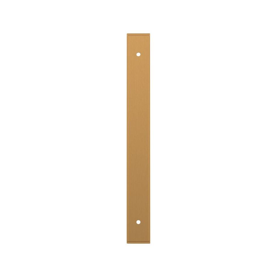 7-9/16" Traditional Cabinet Pull Backplate - Brushed Gold, , large image number 1