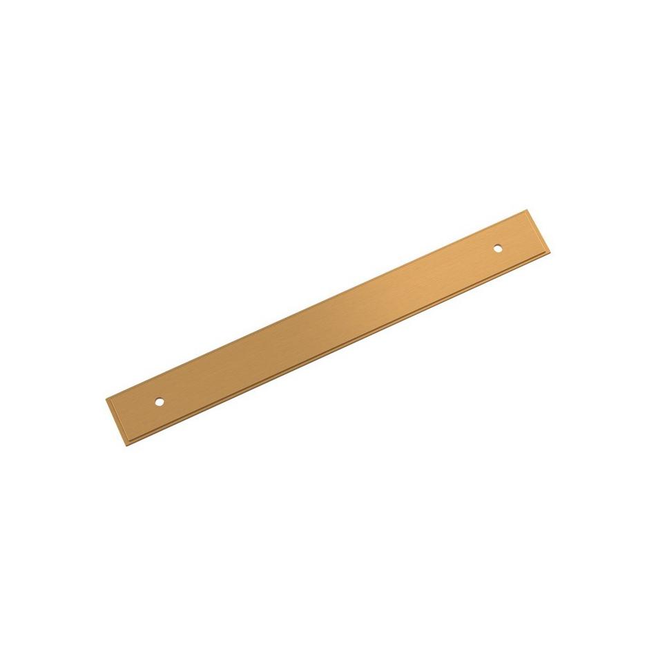 7-9/16" Traditional Cabinet Pull Backplate - Brushed Gold, , large image number 0