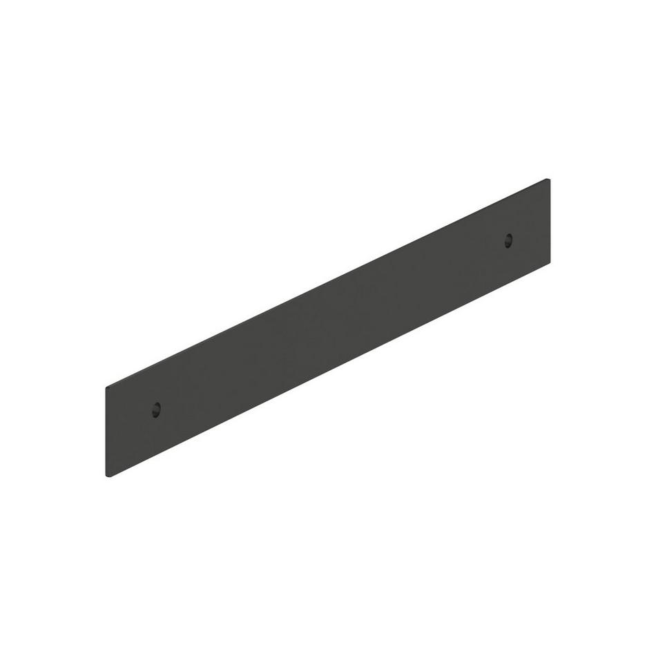 7-9/16" Traditional Cabinet Pull Backplate - Matte Black, , large image number 2