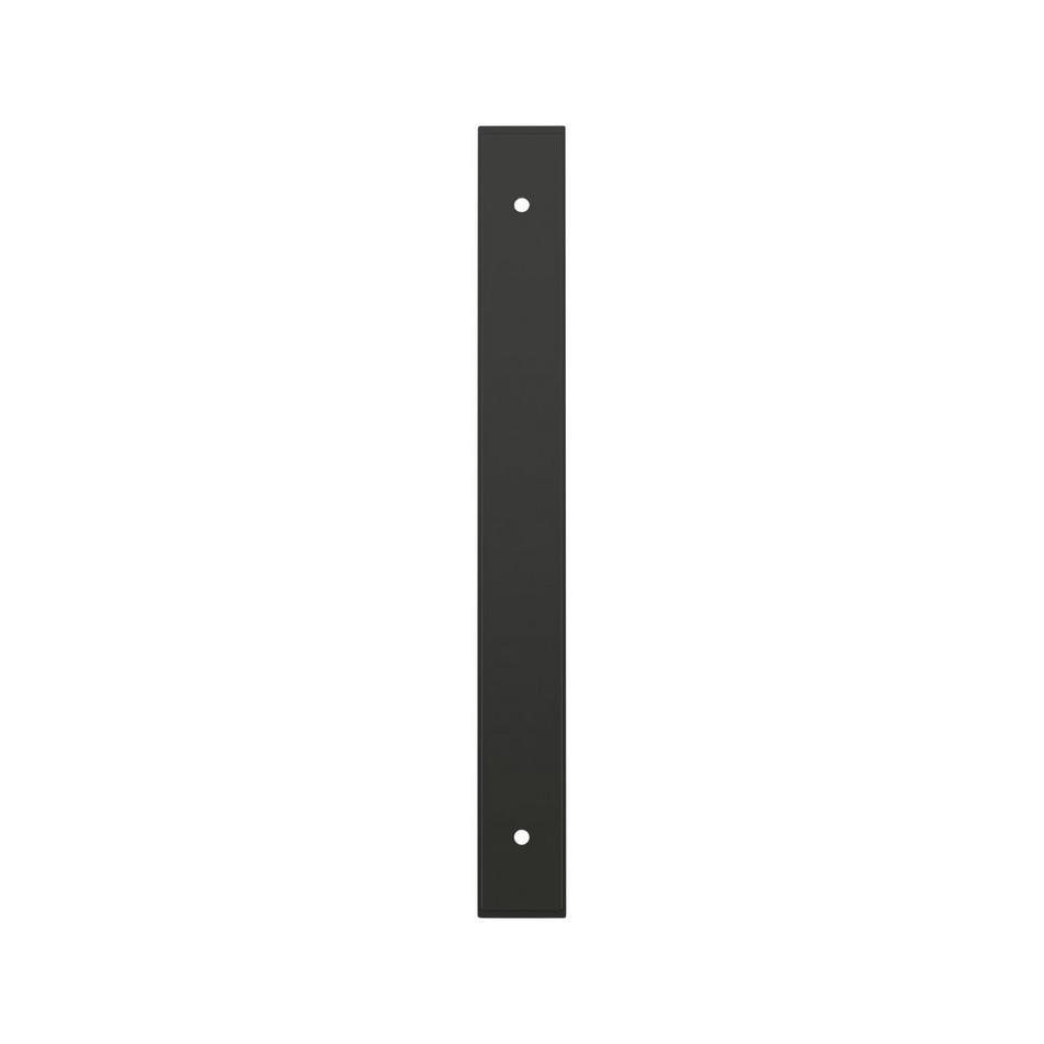 7-9/16" Traditional Cabinet Pull Backplate - Matte Black, , large image number 1