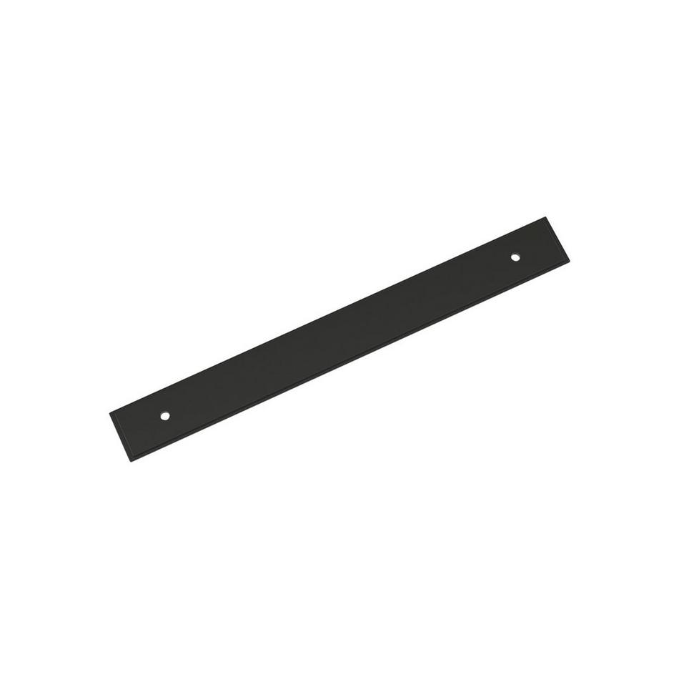 7-9/16" Traditional Cabinet Pull Backplate - Matte Black, , large image number 0