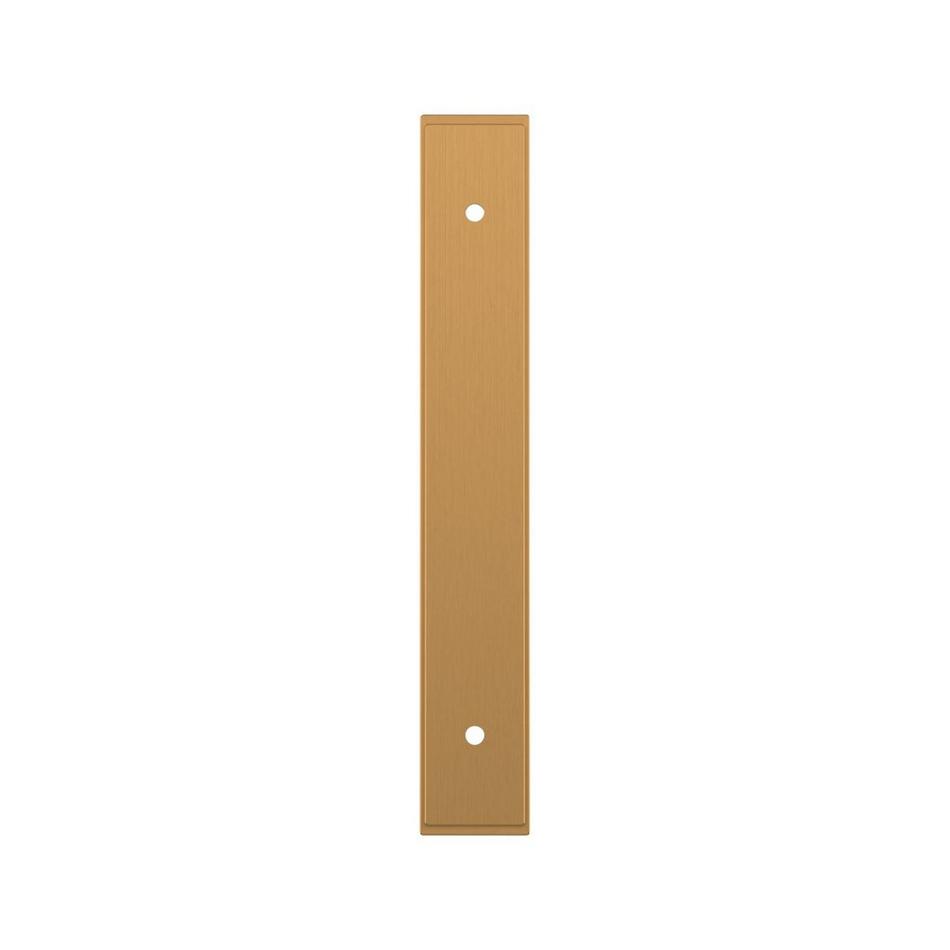 5-1/16" Traditional Cabinet Pull Backplate - Brushed Gold, , large image number 1