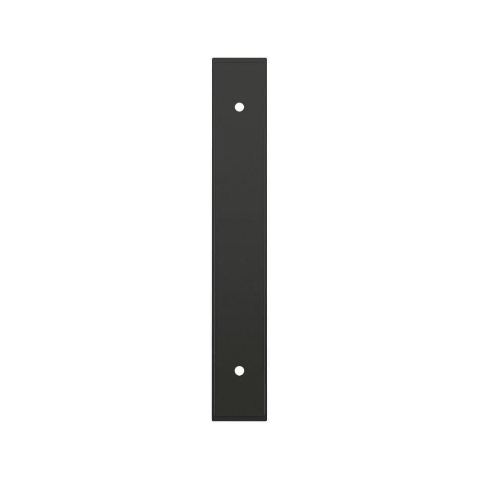 5-1/16" Traditional Cabinet Pull Backplate - Matte Black, , large image number 1