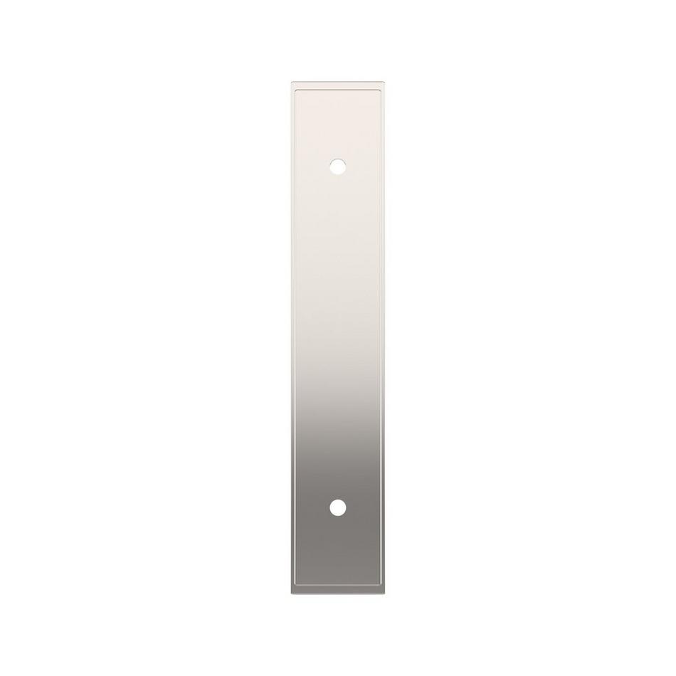3-3/4" Traditional Cabinet Pull Backplate - Polished Nickel, , large image number 1