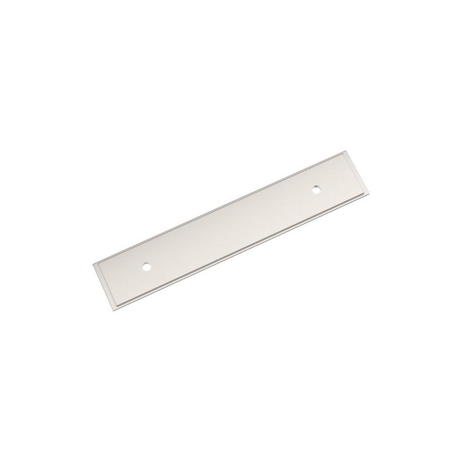 3-3/4" Traditional Cabinet Pull Backplate - Polished Nickel, , large image number 0
