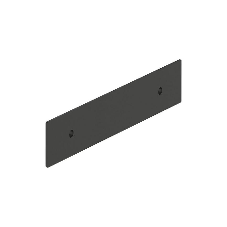 3-3/4" Traditional Cabinet Pull Backplate - Matte Black, , large image number 2
