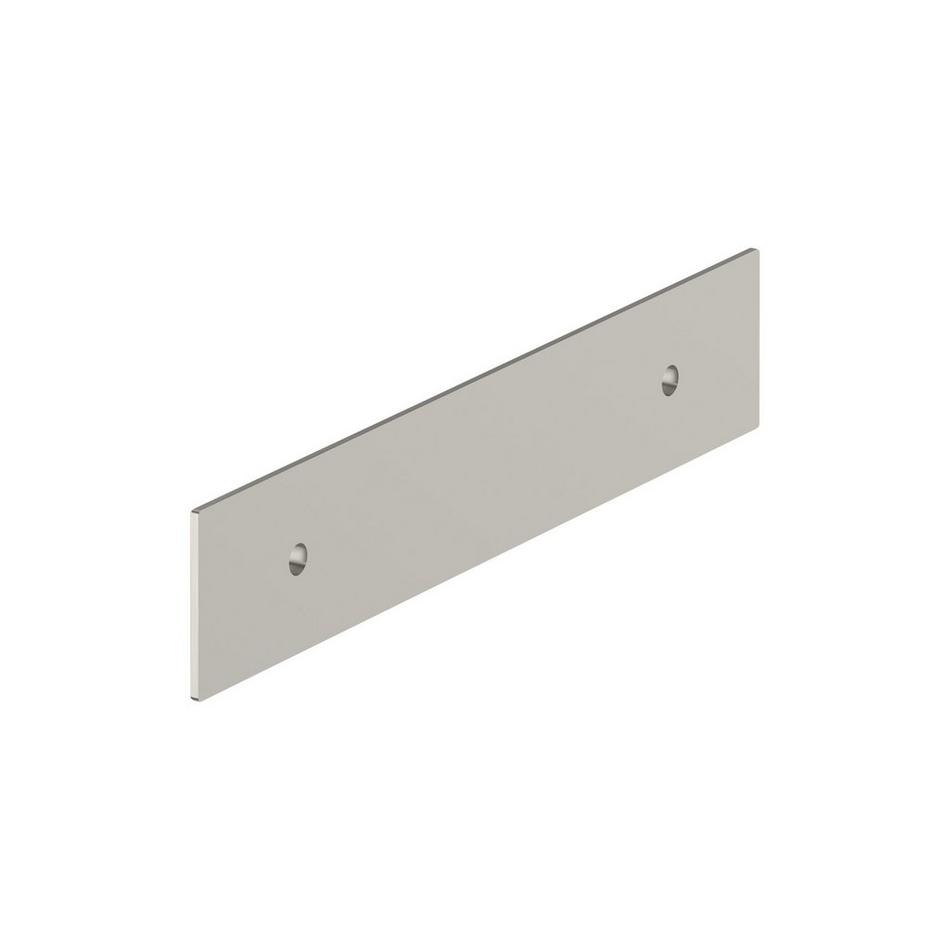 3-3/4" Traditional Cabinet Pull Backplate - Satin Nickel, , large image number 2