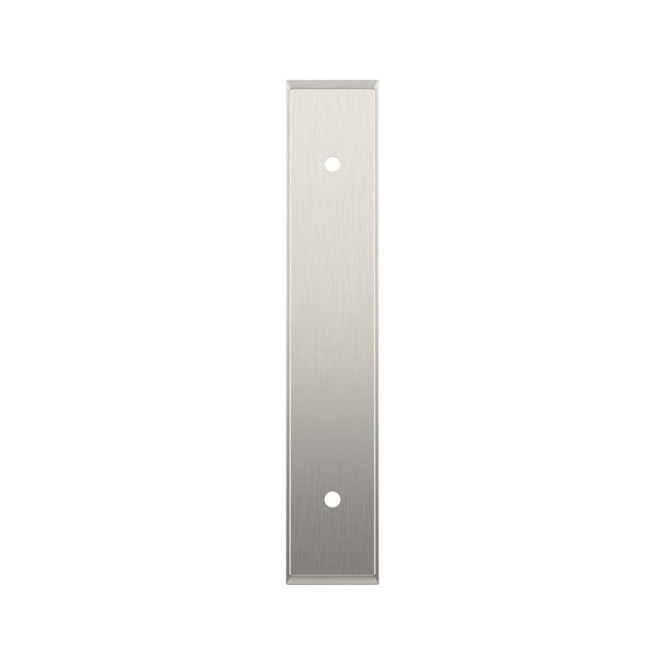 3-3/4" Traditional Cabinet Pull Backplate - Satin Nickel, , large image number 1