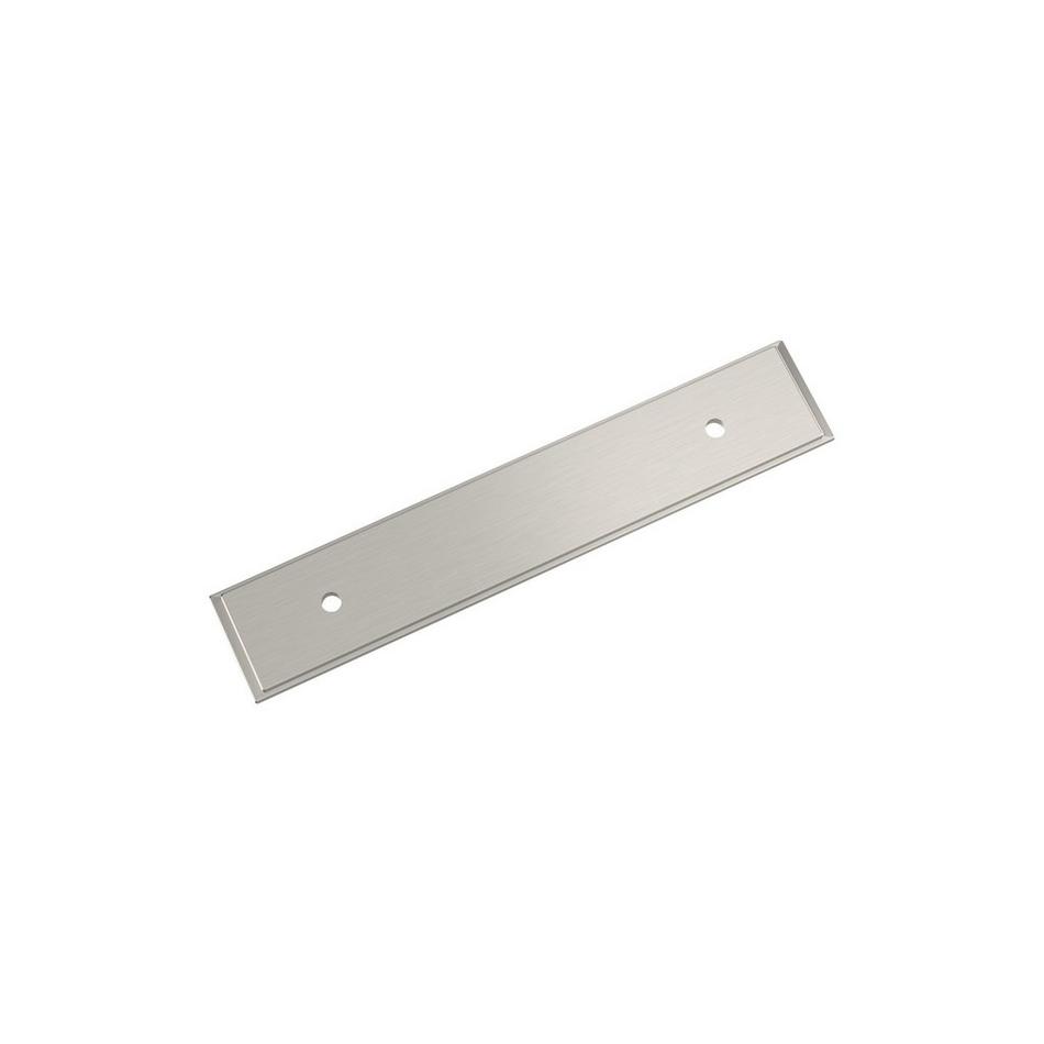 3-3/4" Traditional Cabinet Pull Backplate - Satin Nickel, , large image number 0