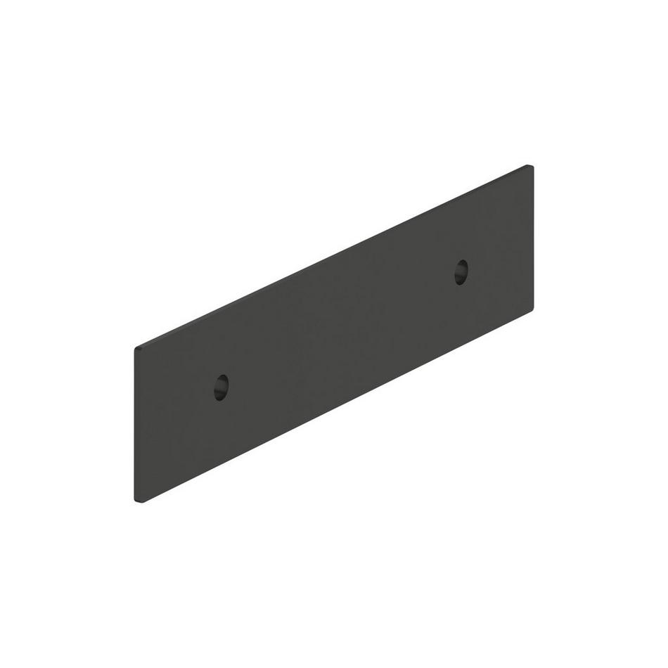 3" Traditional Cabinet Pull Backplate - Matte Black, , large image number 2