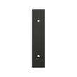3" Traditional Cabinet Pull Backplate - Matte Black, , large image number 1