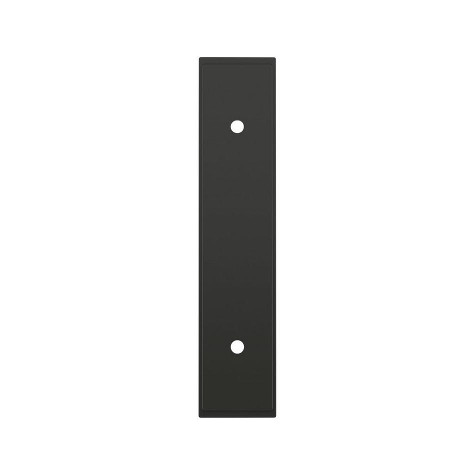 3" Traditional Cabinet Pull Backplate - Matte Black, , large image number 1