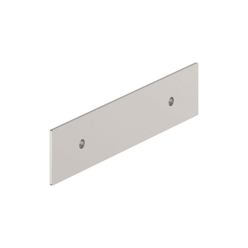 3" Traditional Cabinet Pull Backplate - Satin Nickel, , large image number 2