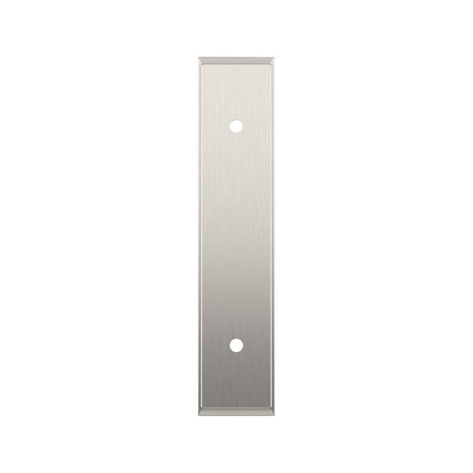 3" Traditional Cabinet Pull Backplate - Satin Nickel, , large image number 1