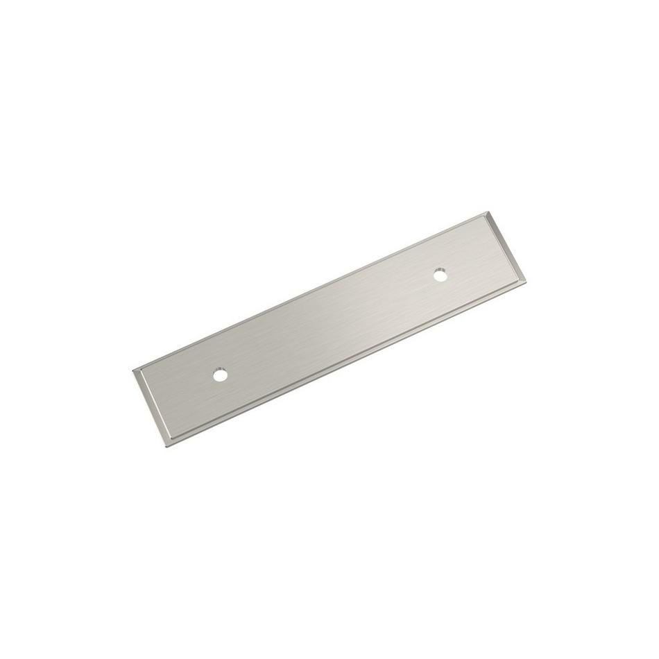 3" Traditional Cabinet Pull Backplate - Satin Nickel, , large image number 0
