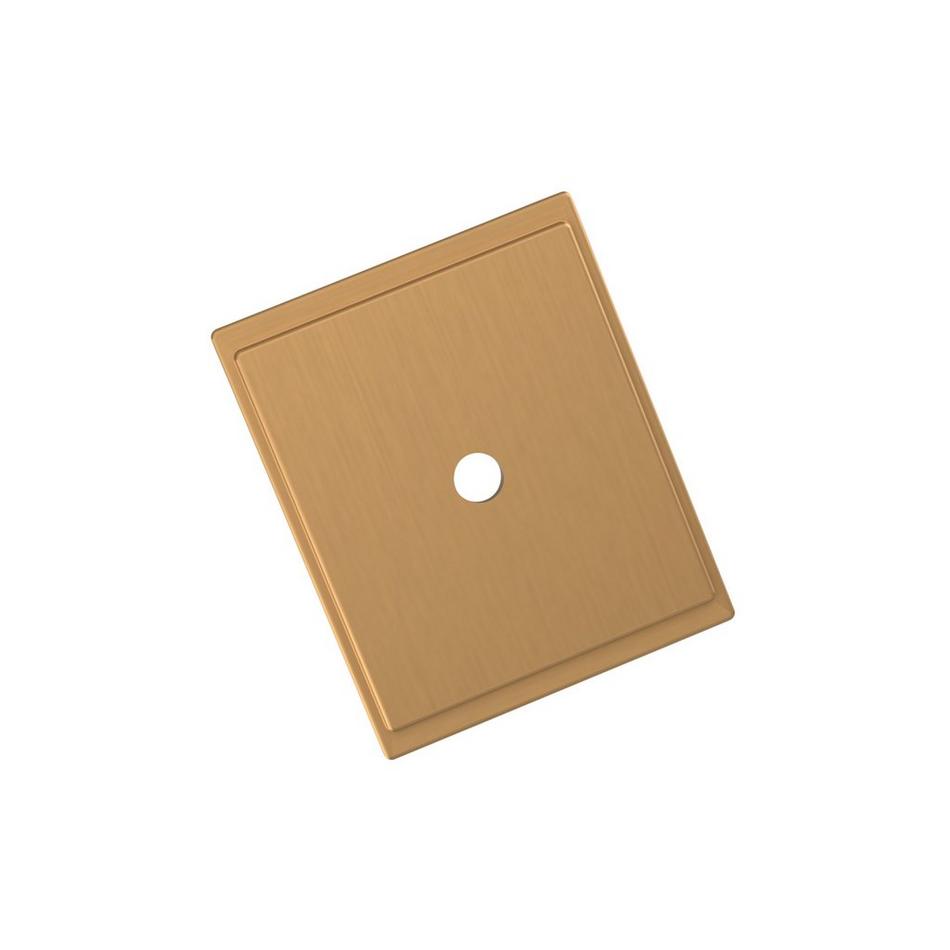 Traditional Rectangle Cabinet Knob Backplate, , large image number 0