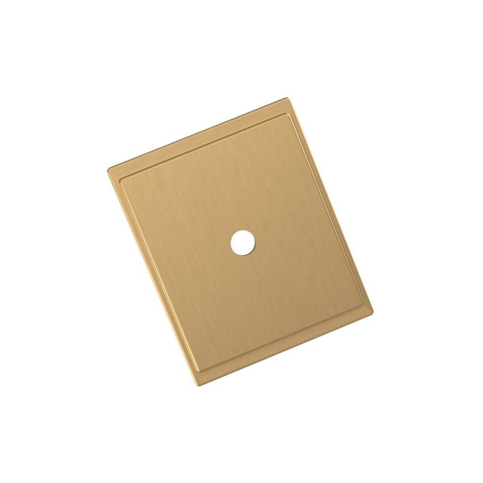 Traditional Rectangle Cabinet Knob Backplate, , large image number 1