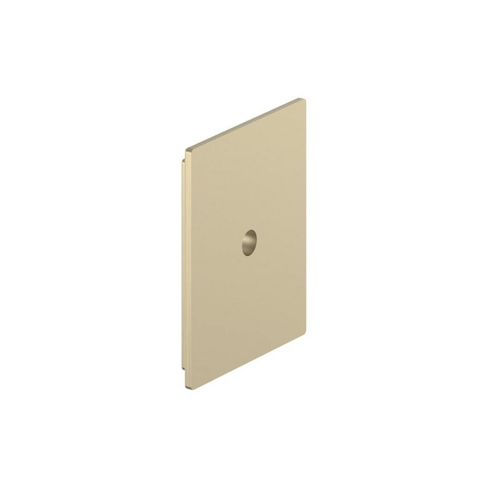 Traditional Rectangle Cabinet Knob Backplate - Golden Champagne, , large image number 2