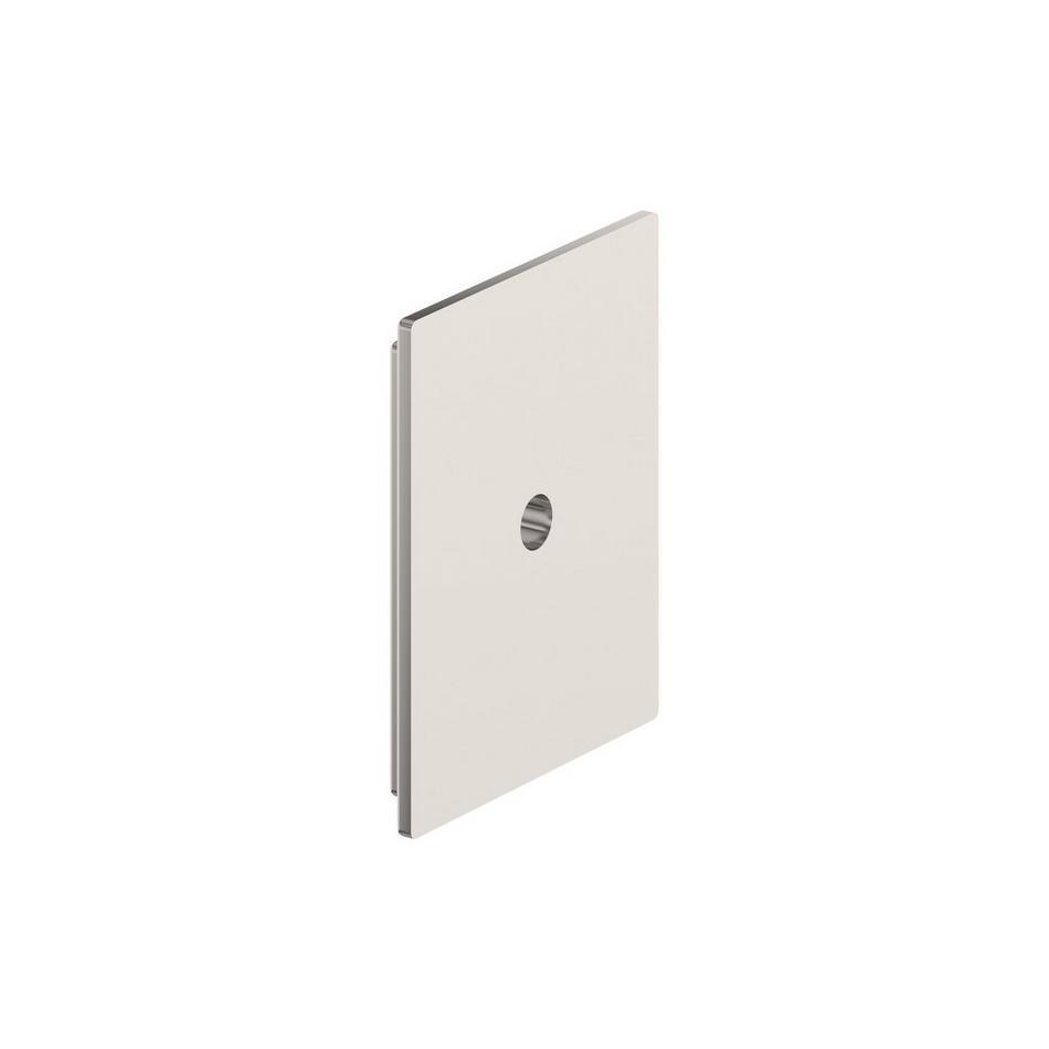 Traditional Rectangle Cabinet Knob Backplate - Polished Nickel, , large image number 2