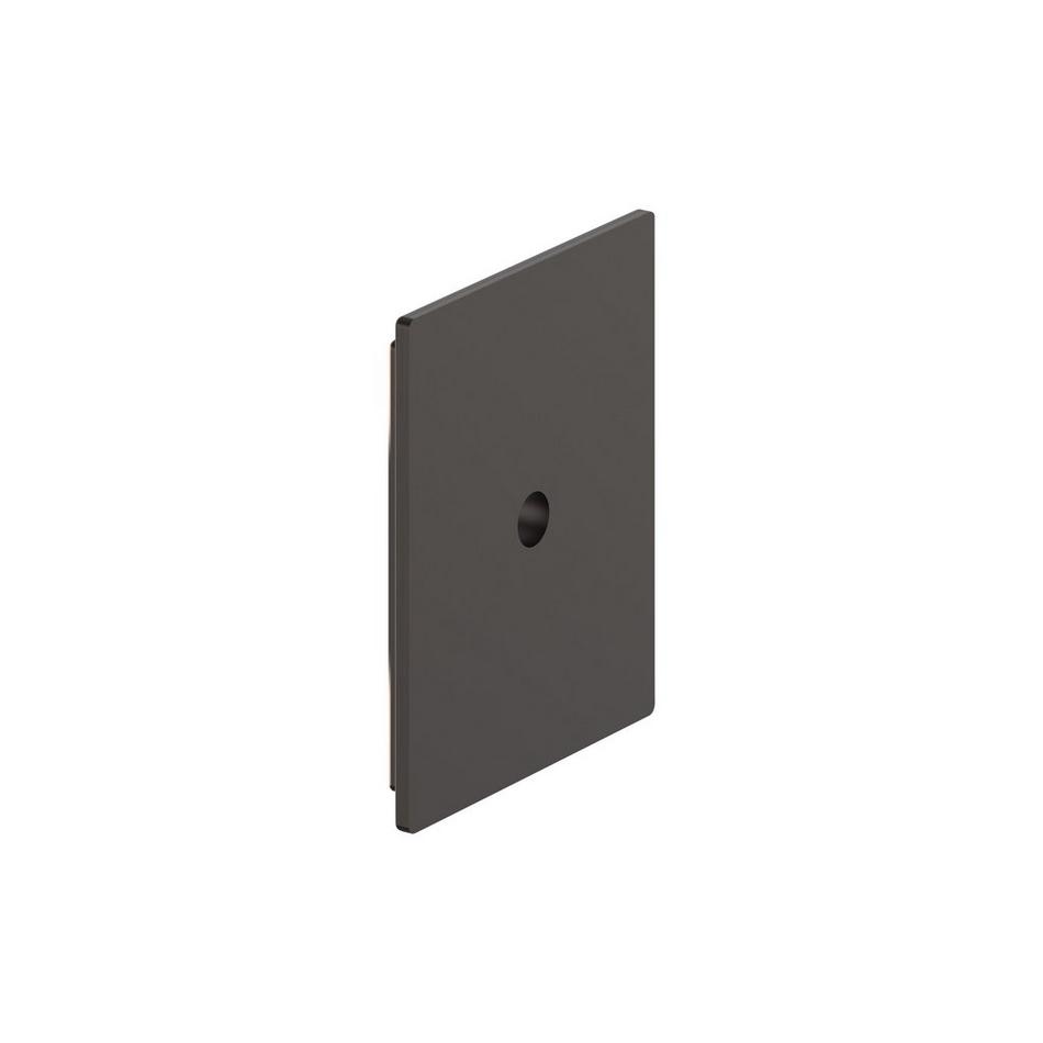 Traditional Rectangle Cabinet Knob Backplate - Oil Rubbed Bronze, , large image number 2