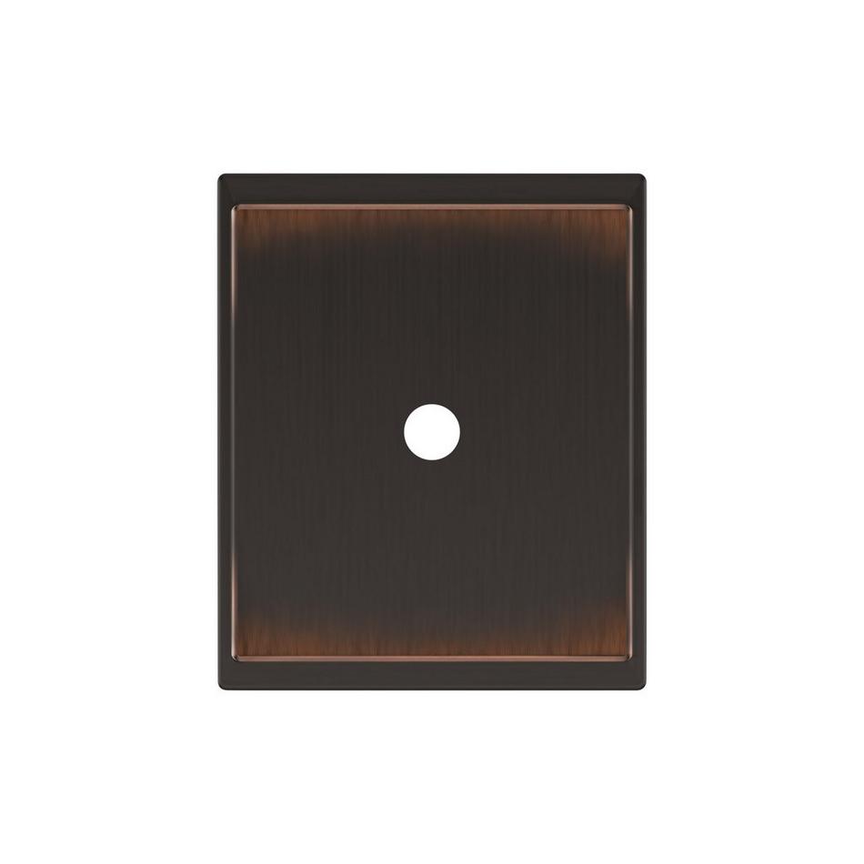 Traditional Rectangle Cabinet Knob Backplate - Oil Rubbed Bronze, , large image number 1