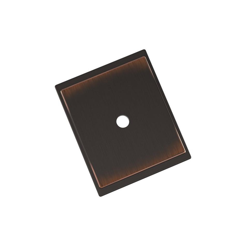 Traditional Rectangle Cabinet Knob Backplate, , large image number 5