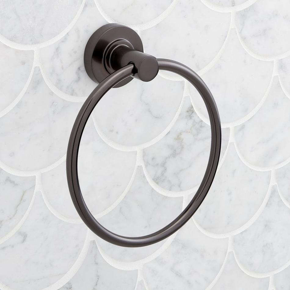 Lexia Towel Ring - Gunmetal, , large image number 1