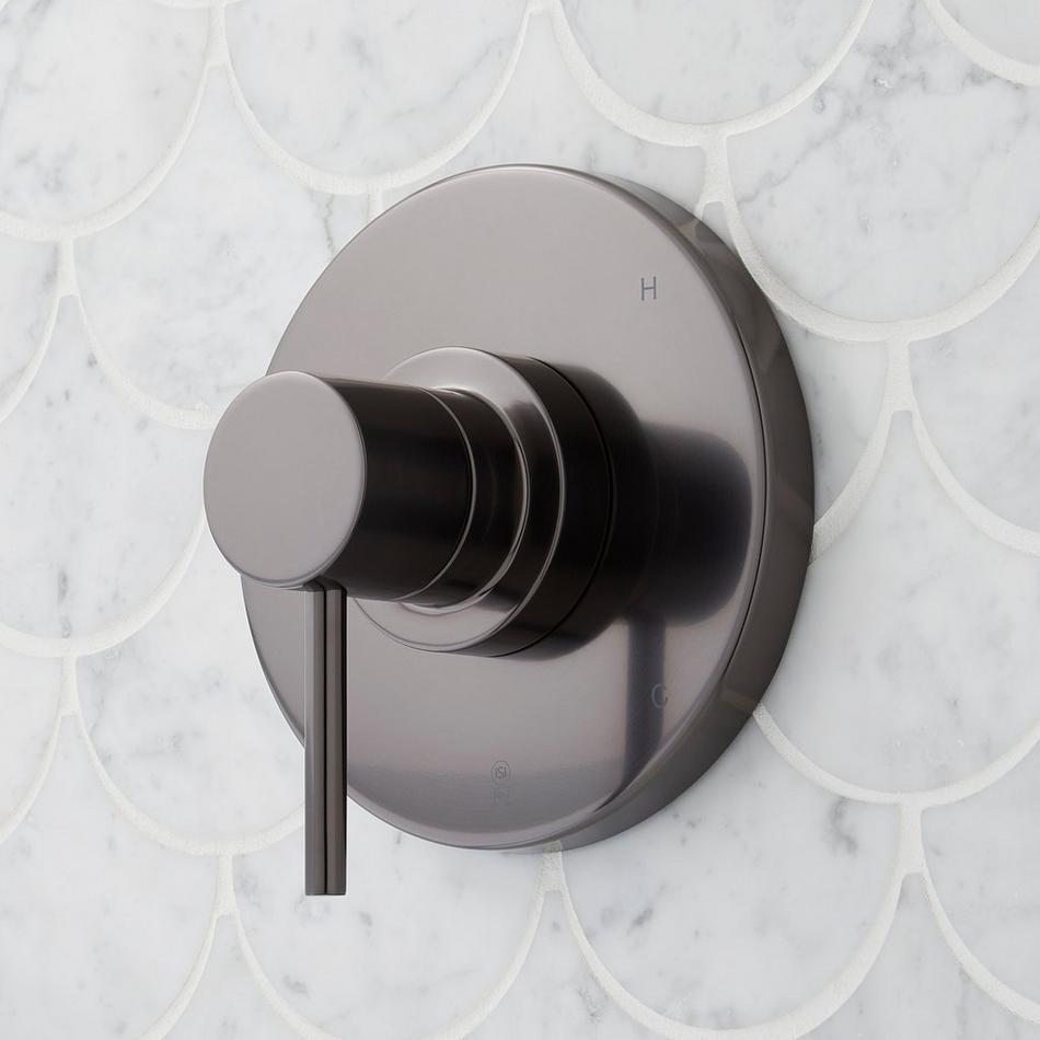 Lexia Pressure Balance Shower System With Slide Bar and Hand Shower - Gunmetal, , large image number 3