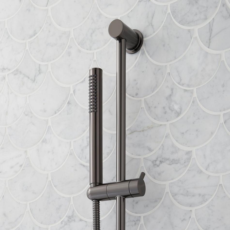 Lexia Pressure Balance Shower System With Slide Bar and Hand Shower - Gunmetal, , large image number 4