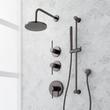 Lexia Thermostatic Shower System with Slide Bar and Hand Shower, , large image number 3