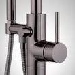 Lexia Freestanding Tub Faucet with Hand Shower and Rough-In Valve with Stops - Gunmetal, , large image number 2