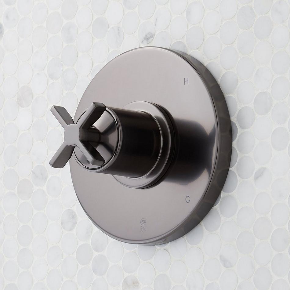 Vassor Pressure Balance Shower System With Slide Bar and Hand Shower - Gunmetal, , large image number 3