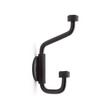 Brixlee Reeded Brass Double Hook - Matte Black, , large image number 1