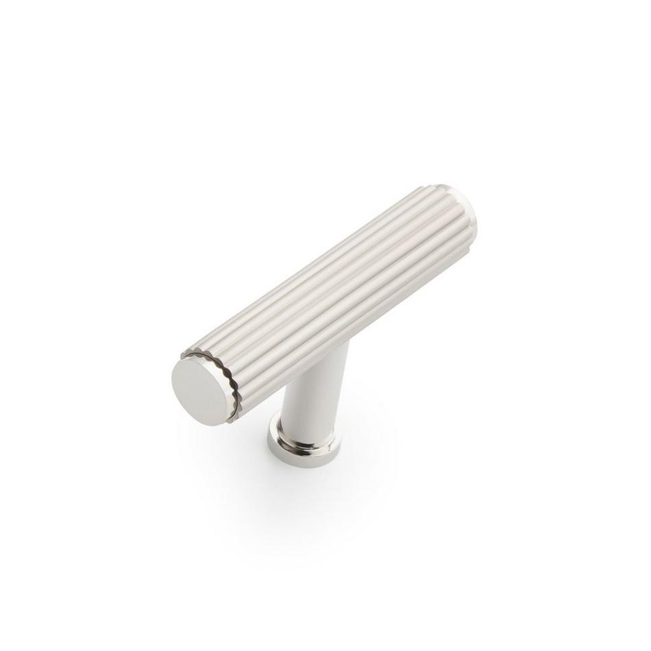 Brixlee Reeded Brass T Knob, , large image number 3