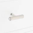 Brixlee Reeded Brass T Knob - Brushed Nickel/Polished Nickel, , large image number 3
