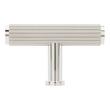 Brixlee Reeded Brass T Knob - Brushed Nickel/Polished Nickel, , large image number 2