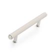 Brixlee Reeded Brass Cabinet Pull - Brushed Nickel/Polished Nickel - 3-3/4" Centers, , large image number 0