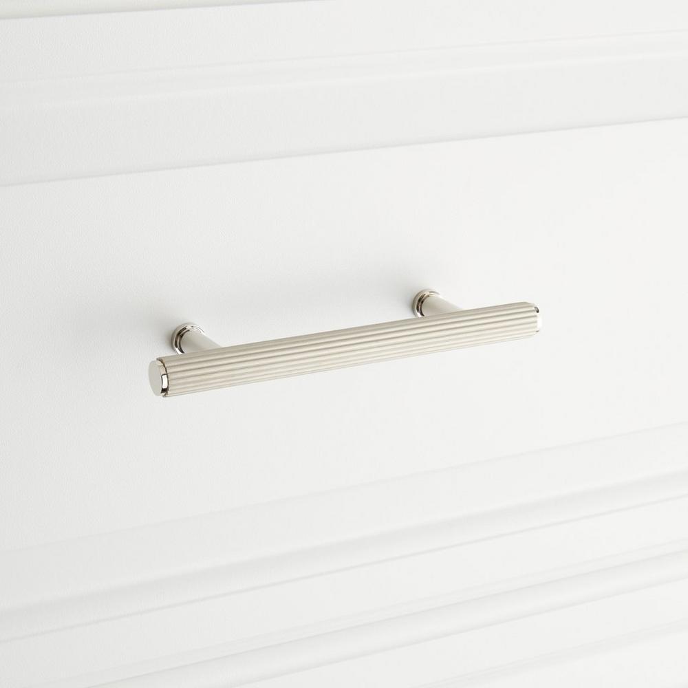 Brixlee Reeded Brass Cabinet Pull