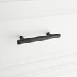 6" Brixlee Reeded Brass Cabinet Pull - Matte Black, , large image number 3