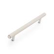Brixlee Reeded Brass Cabinet Pull - Brushed Nickel/Polished Nickel - 6" Centers, , large image number 0