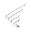 6" Brixlee Reeded Brass Cabinet Pull - Brushed Nickel/Polished Nickel, , large image number 1