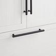 12" Brixlee Reeded Brass Appliance Pull - Matte Black, , large image number 3