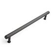 18" Brixlee Reeded Brass Appliance Pull - Matte Black, , large image number 0