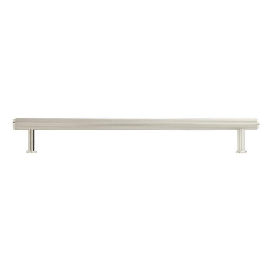 18" Brixlee Reeded Brass Appliance Pull - Brushed Nickel/Polished Nickel, , large image number 2