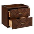 24" Patzi Wall-Mount Vanity with Rectangular Undermount Sink - Chocolate Bark Brown, , large image number 2