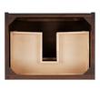 24" Patzi Wall-Mount Vanity - Chocolate Bark Brown - Vanity Cabinet Only, , large image number 3