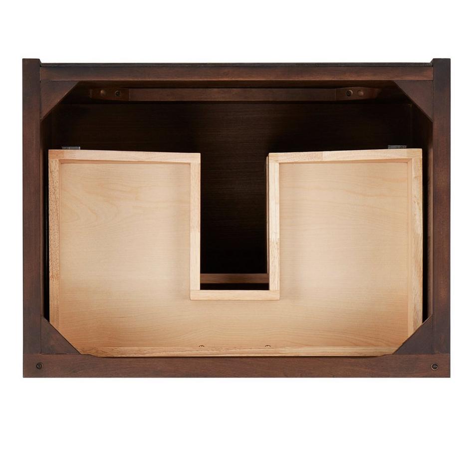 24" Patzi Wall-Mount Vanity with Rectangular Undermount Sink - Chocolate Bark Brown, , large image number 4