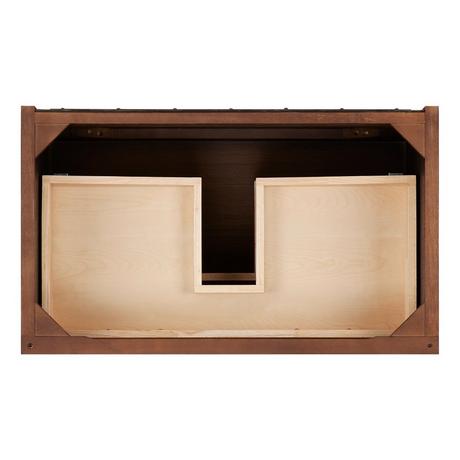 30" Patzi Wall-Mount Vanity - Chocolate Bark Brown - Vanity Cabinet Only