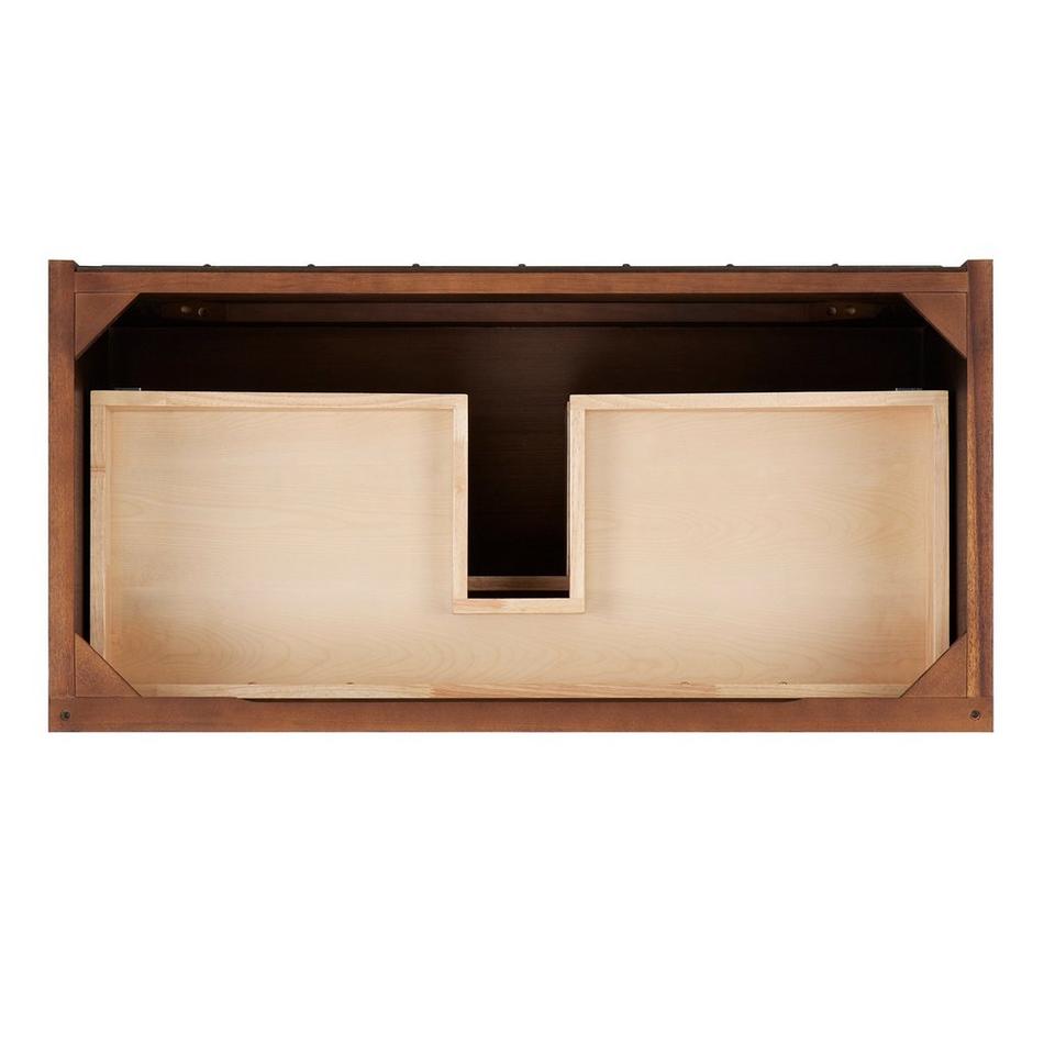 36" Patzi Wall-Mount Vanity with Rectangular Undermount Sink - Chocolate Bark Brown, , large image number 4
